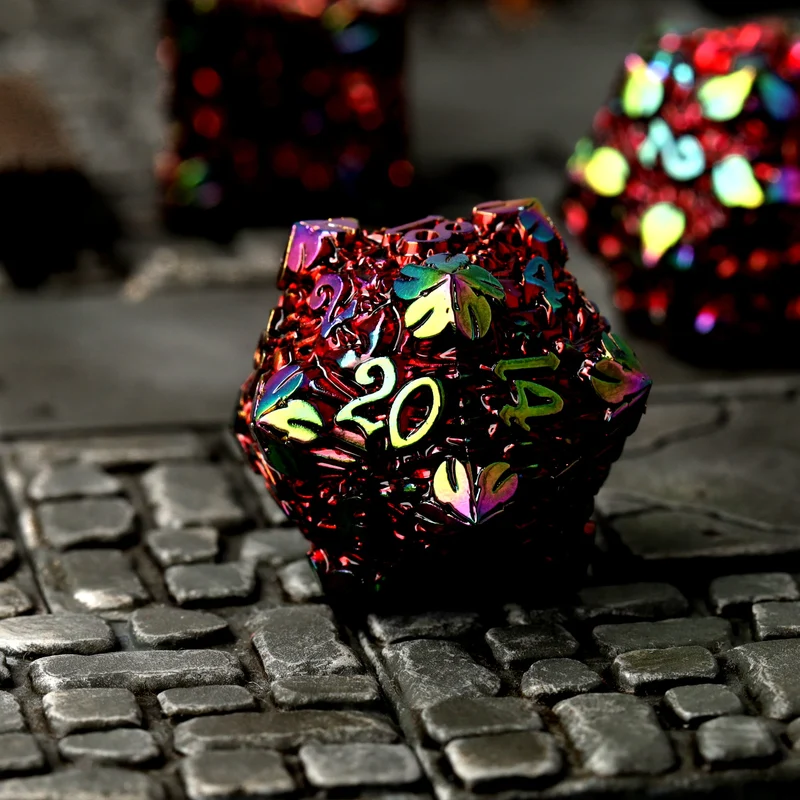 Bloodbriar Metal RPG Dice Set, sprachunabhängig