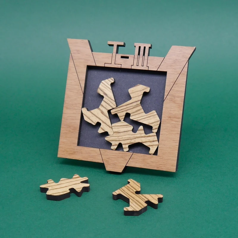 VIRUS IN A BOX - 3 Legepuzzle, ein Spiel