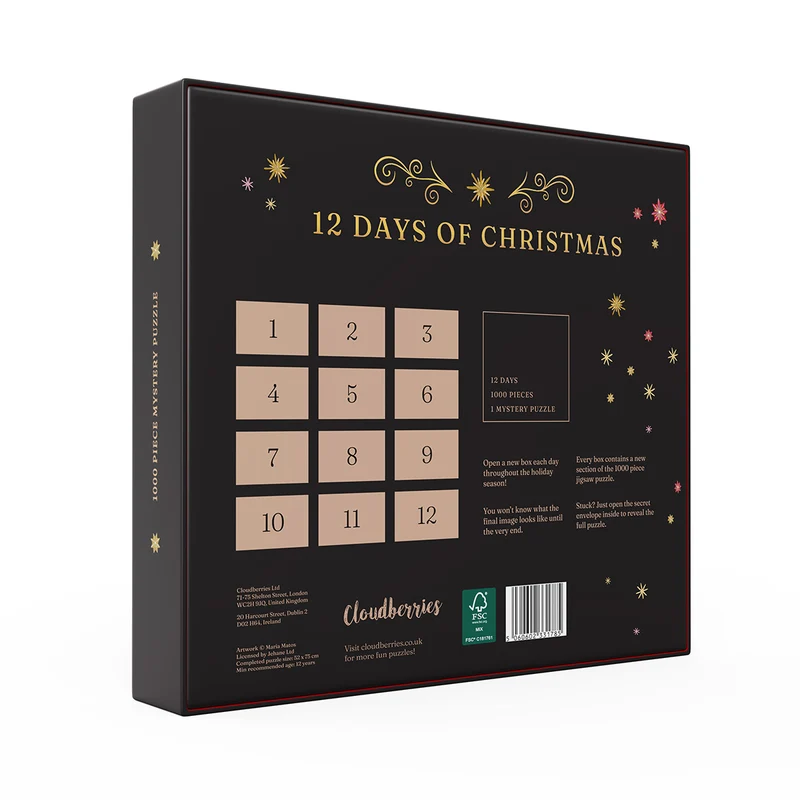 12 Days of Christmas Mystery Puzzle