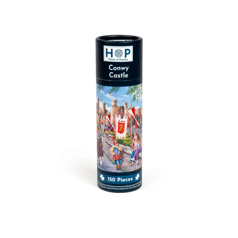 Conwy Castle 150 Piece Mini Jigsaw Puzzle in a Tube