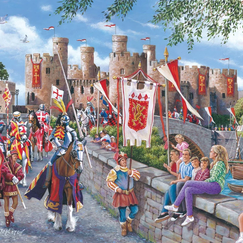 Conwy Castle 150 Piece Mini Jigsaw Puzzle in a Tube