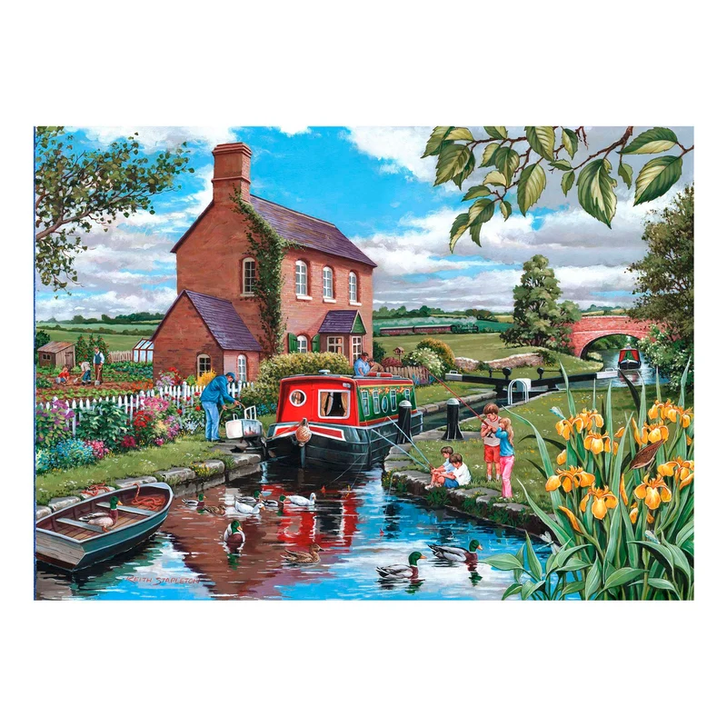 Keeper's Cottage 150 Piece Mini Jigsaw Puzzle in a Tube