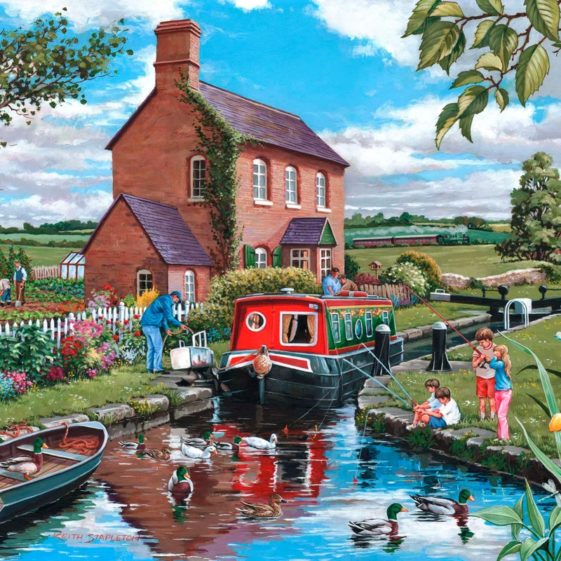 Keeper's Cottage 150 Piece Mini Jigsaw Puzzle in a Tube
