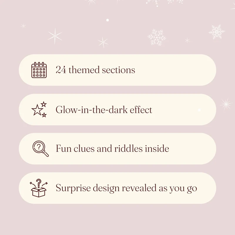 Glow in the Dark Puzzle Advent Calendar