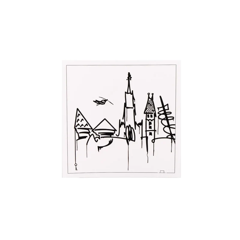 Kunstdruck Ulm Skyline