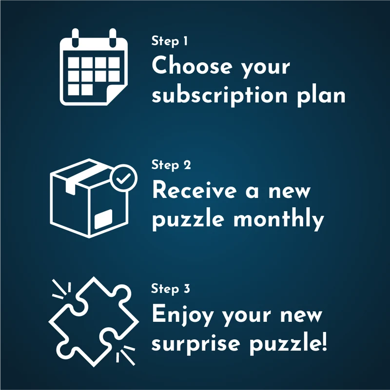 Monthly 1000-Piece Jigsaw Puzzle Subscription