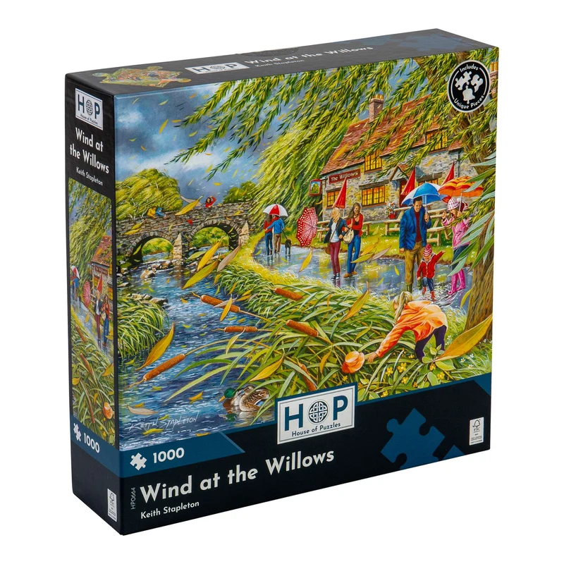Wind at the Willows - 1000 Piece Jigsaw Puzzle