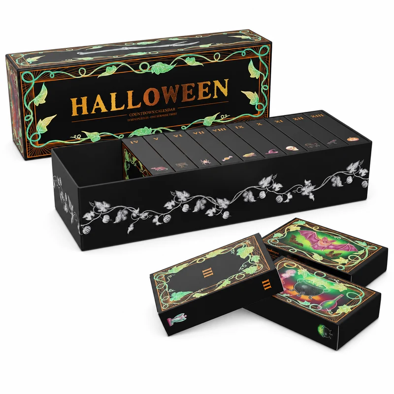 Halloween Countdown Calendar (13 x Glow In The Dark Puzzles)