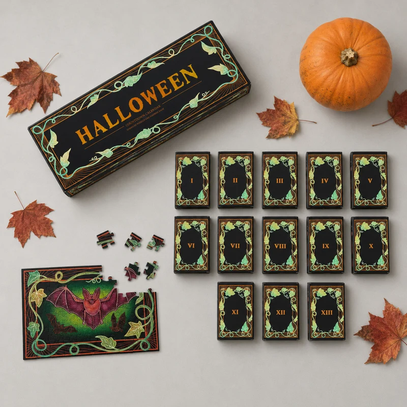 Halloween Countdown Calendar (13 x Glow In The Dark Puzzles)