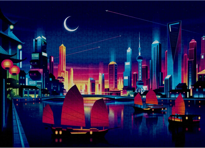 City Bundle (2 x 1000 Piece Puzzles)