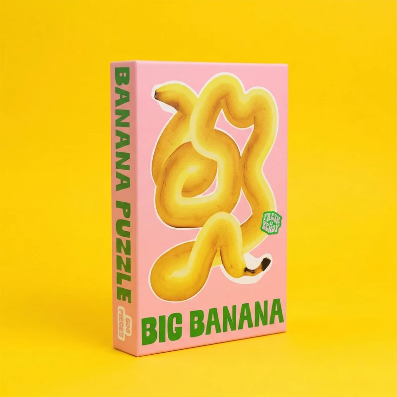 Big Banana Shaped Puzzle (500 Pieces)