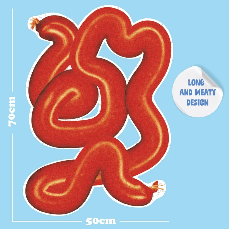 Big Sausage Shaped Puzzle (500 Pieces)