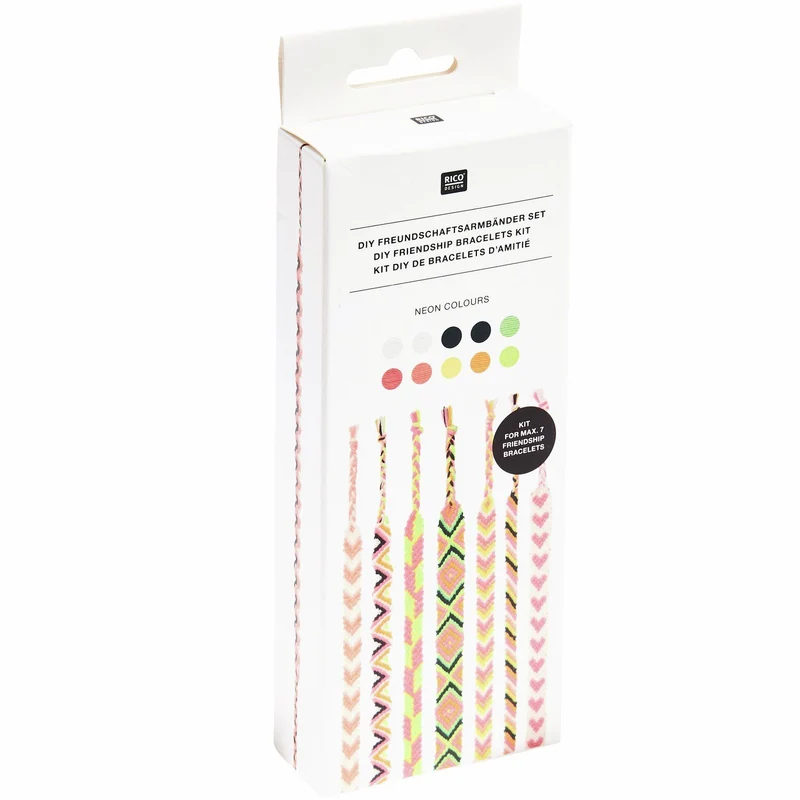 DIY Freundschaftsarmbänder Set | Neon