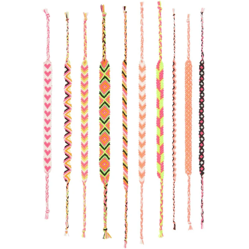 DIY Freundschaftsarmbänder Set | Neon