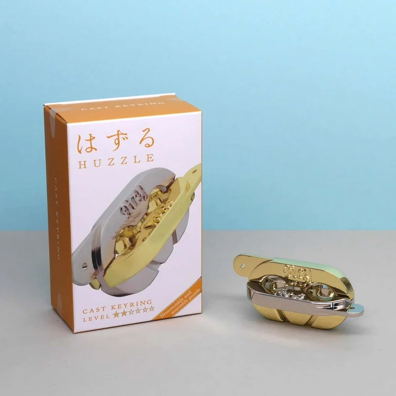 HUZZLE CAST KEYRING - elegantes Denkspiel