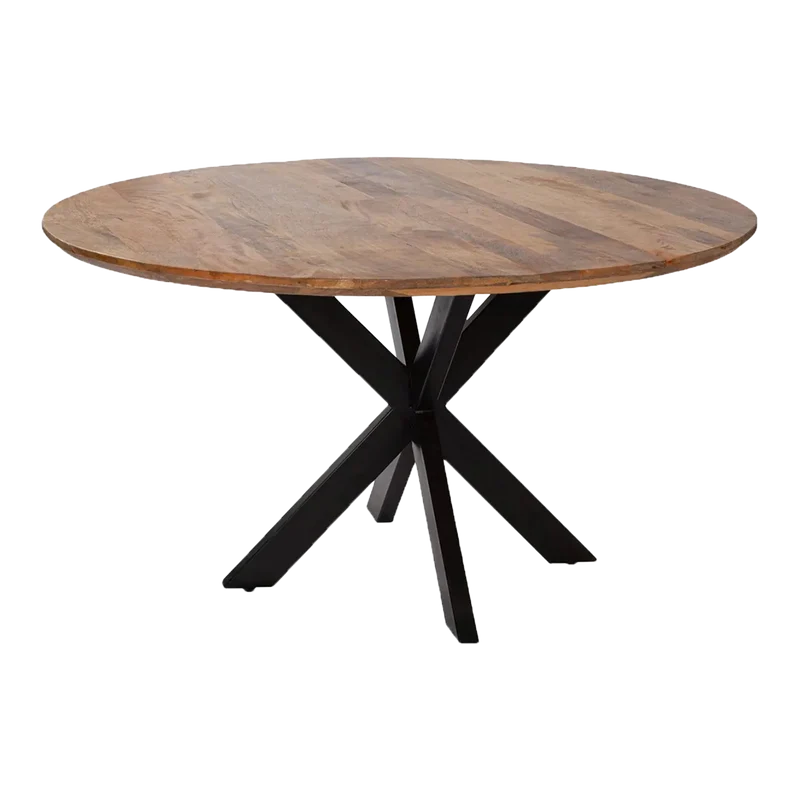 Indoormöbelset Diningsessel Matera mouse grey & Tisch Avola Gestell Cross
