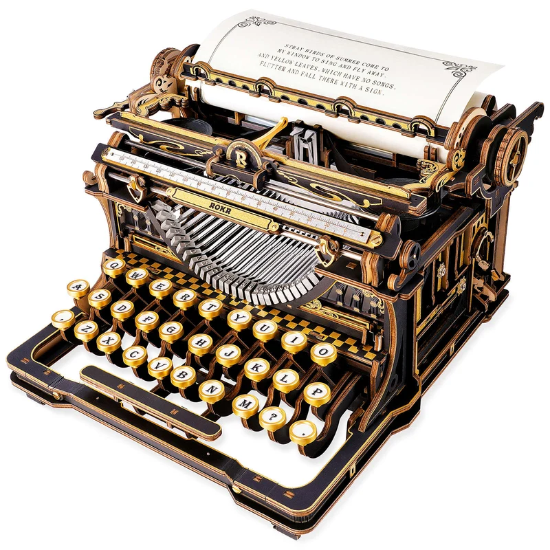 Robotime Mechanical Typewriter (Classic Version) LK703B