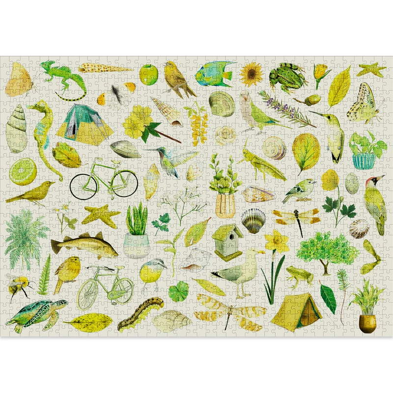 Green Jigsaw Puzzle (1000 pieces)