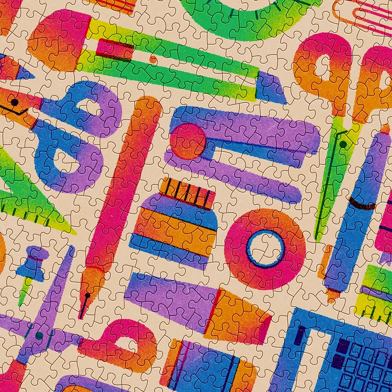 Stationery 1000 Piece Puzzle (Small Batch)