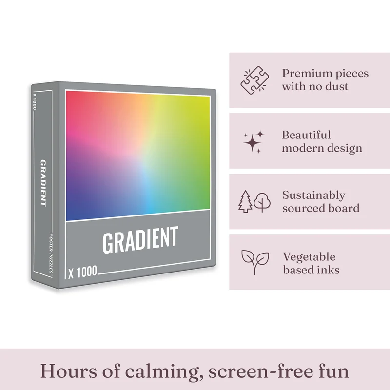 Gradient Jigsaw Puzzle (1000 pieces)