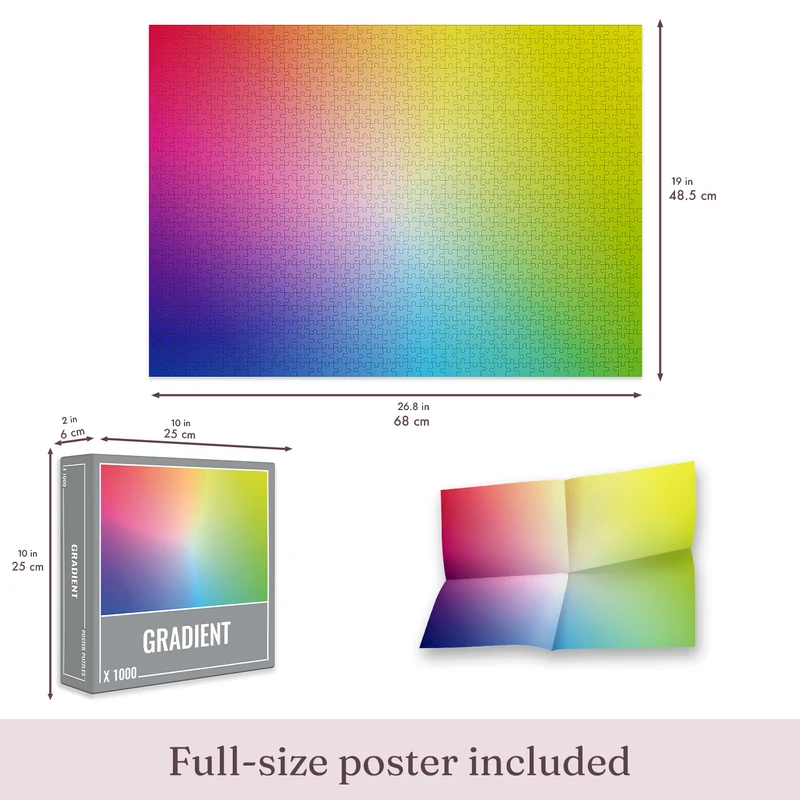 Gradient Jigsaw Puzzle (1000 pieces)