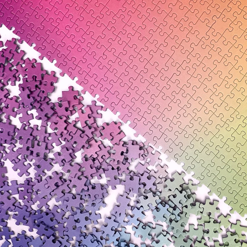 Gradient Jigsaw Puzzle (1000 pieces)