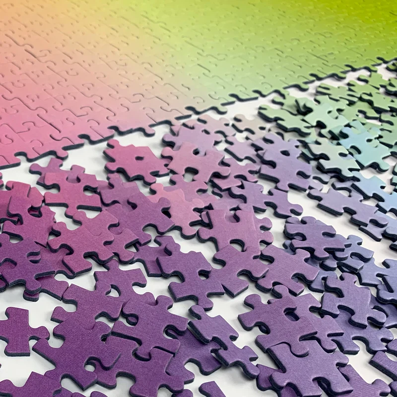Gradient Jigsaw Puzzle (1000 pieces)