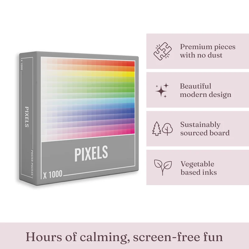 Pixels Jigsaw Puzzle (1000 pieces)