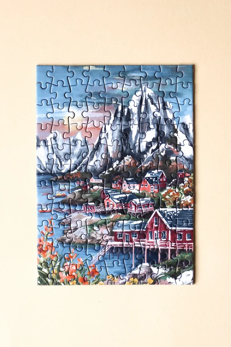 Piecely Puzzles - Mini-Puzzle Lofoten Norway 99 Teile