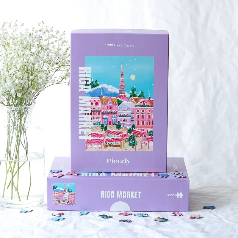 Piecely Puzzles - Puzzle Riga Market 1000 Teile