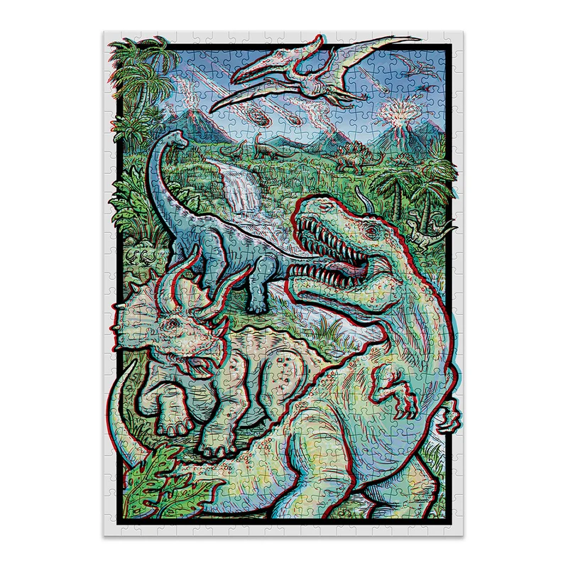 Dinosaurs 3D Jigsaw Puzzle (500 pieces)