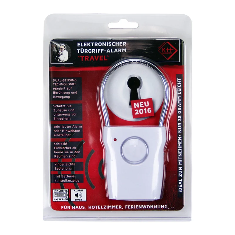 Elektronischer Türgriff-Alarm 2er-Set