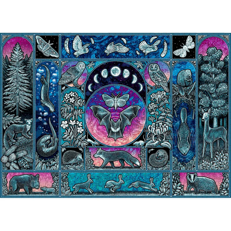Nocturnal Glow in the Dark Puzzle (Small Batch) 1000 Pieces