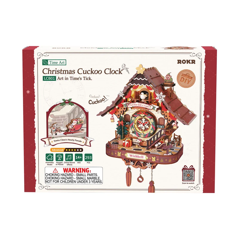Robotime Christmas Cuckoo Clock LCB01