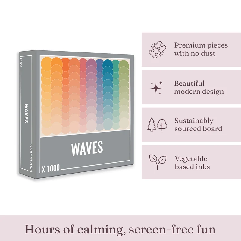 Waves Jigsaw Puzzle (1000 pieces)
