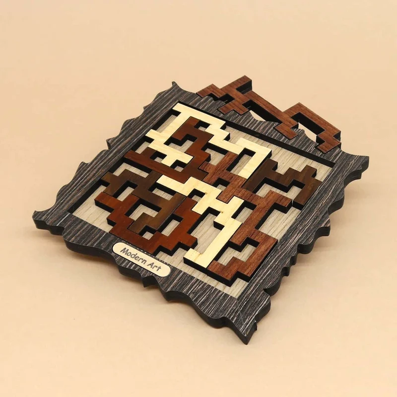 MODERN ART - interessantes Holzpuzzle