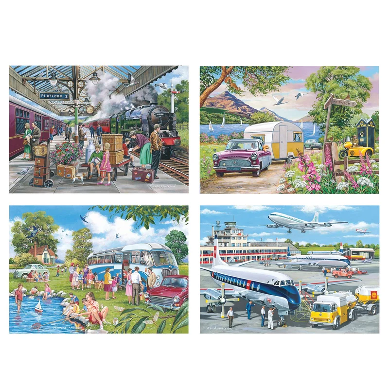 4 x 500 - Going Places 500 Piece Jigsaw Puzzle