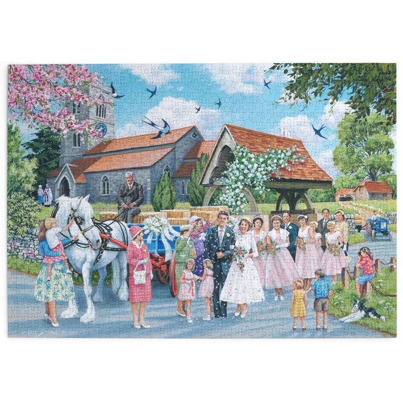Country Wedding 1000 Piece Puzzle