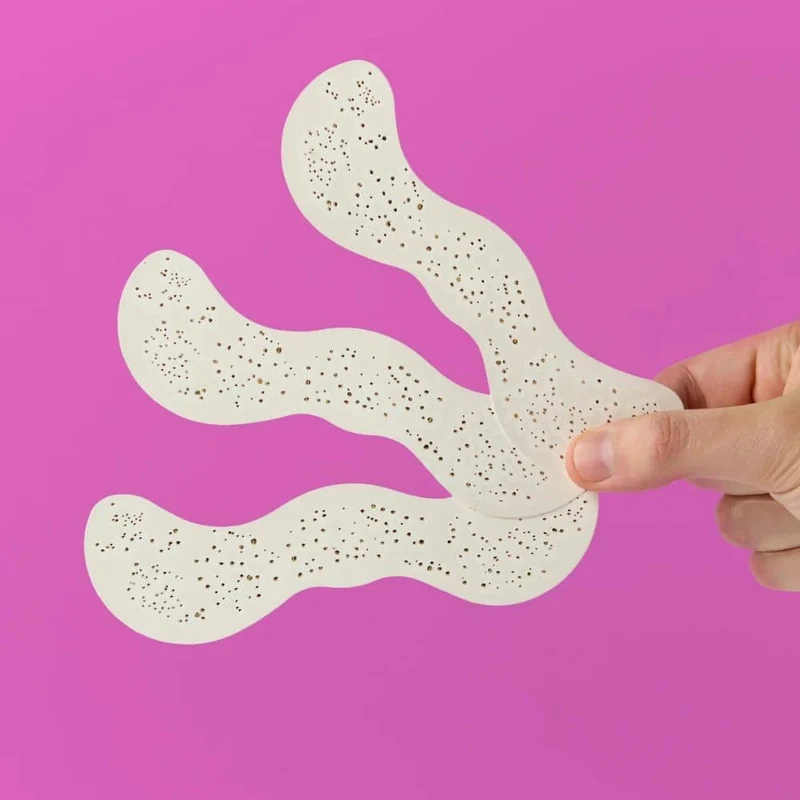 Gesichtssticker – goldene Glitzersommersprossen, 3 Stück