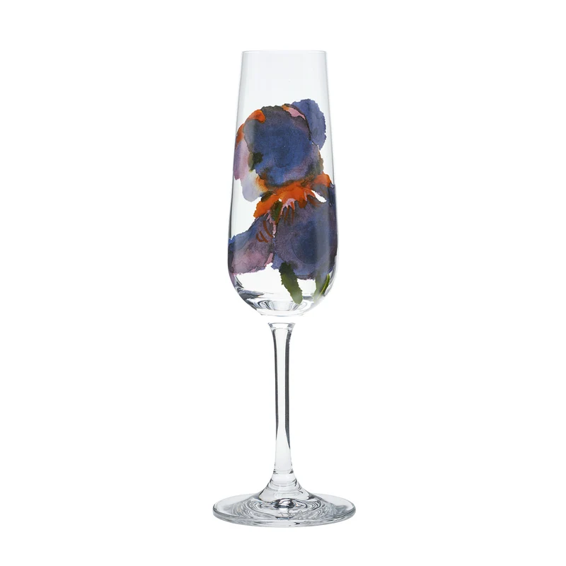 4-teiliges Sektgläser-Set "Sommerblumen"