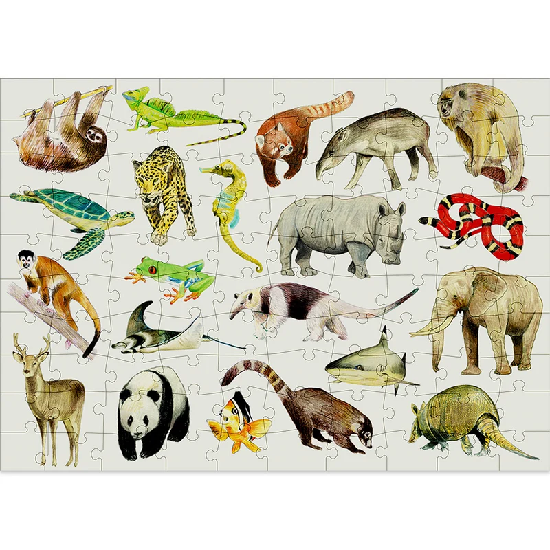 Animals Jigsaw Puzzle for Kids (100 Pieces)