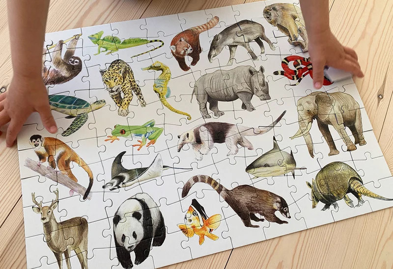 Animals Jigsaw Puzzle for Kids (100 Pieces)