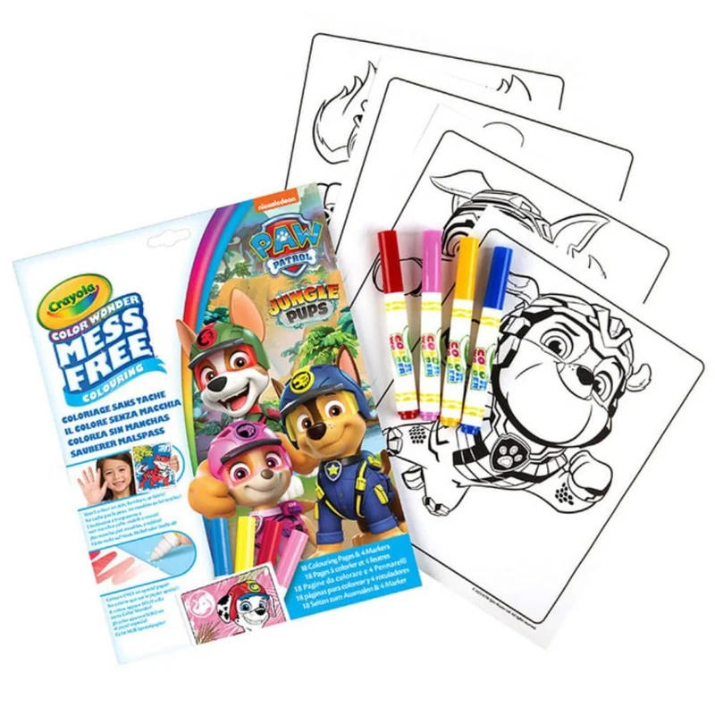 Magisches Malbuch mit 4 Stiften Ohne Flecken – Wonder Mess Free, PAW Patrol