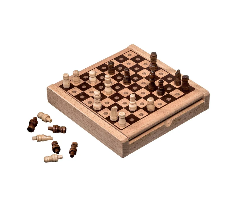Schach, mini, Reisespiel, Feld 12 mm, FSC 100%, sprachunabhängig
