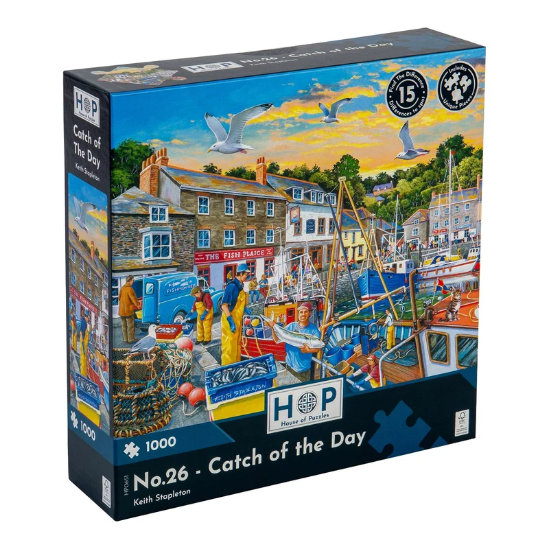 No.26 - Catch of the Day Find The Difference 1000 Piece Jigsaw Puzzle
