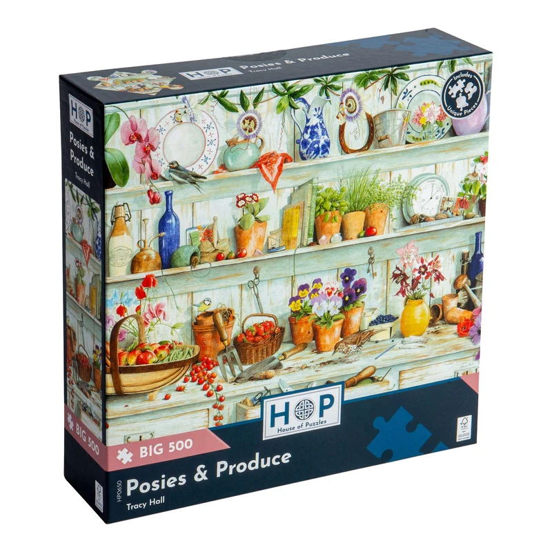 Posies & Produce - BIG 500 Piece Jigsaw Puzzle