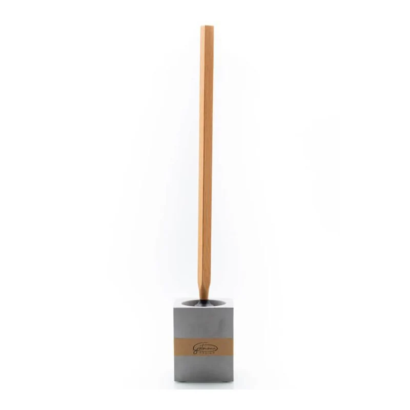 Klobürste aus Beton & Holz