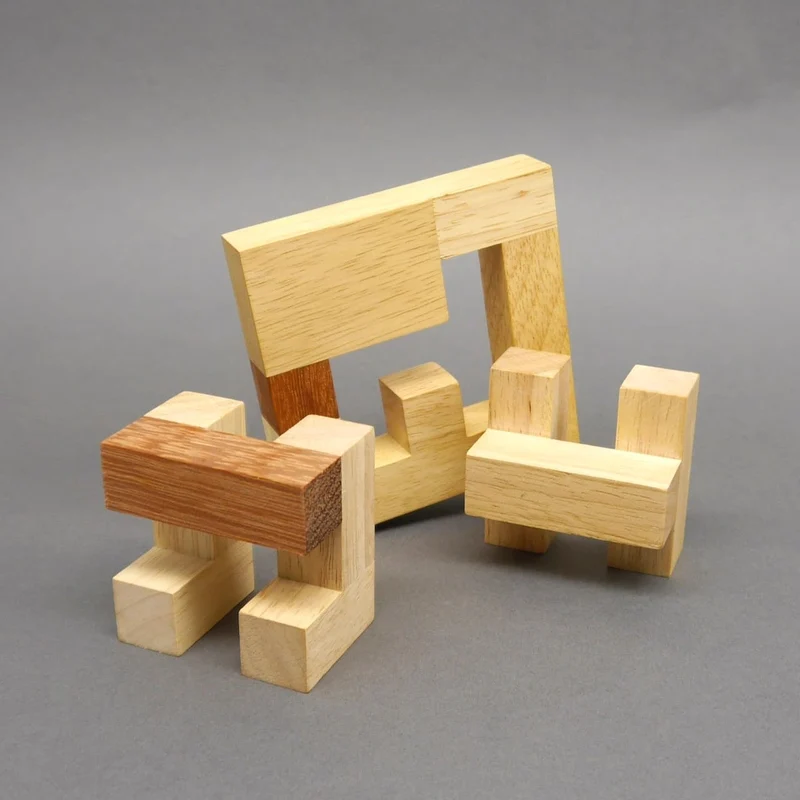 DOUBLE UT - schwieriges Interlocking-Puzzle