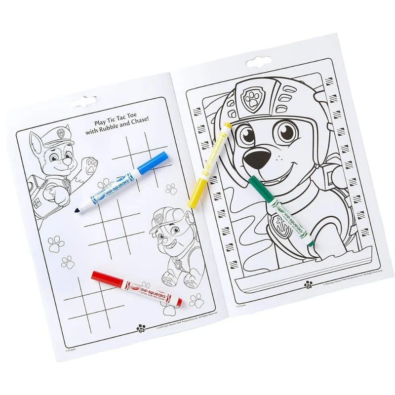 Mal- und Rätselbuch mit Filzstiften – PAW Patro