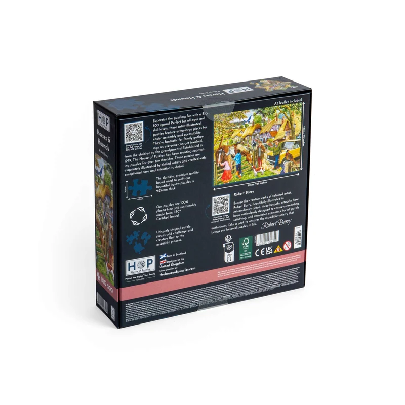 Horses & Hounds - BIG 500 Piece Jigsaw Puzzle